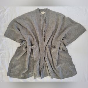 Cozy Gray Golden By TNA Wool Open Front Cardigan
